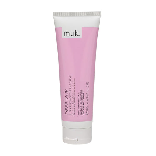 Pink tube of muk Deep Muk Ultra-Moisturizing Cream on a white background
