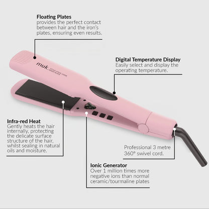 muk Professional Series Style Stick 230 IR Wide Plate Pink