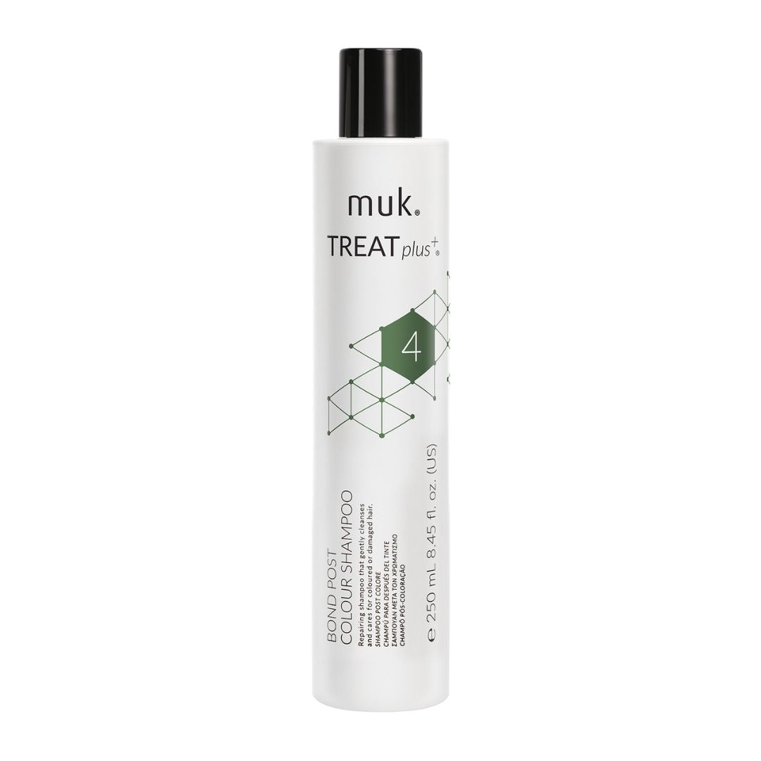 Muk Treat Plus shampoo bottle on a white background