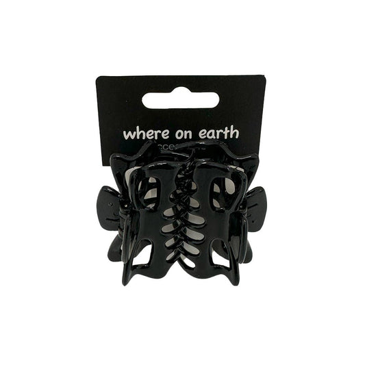 Where on Earth Lady Jayne Claw Clips Black 6cm - Price Attack