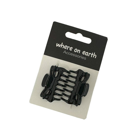 Where on Earth Lady Jayne Claw Clips Black 4cm - Price Attack