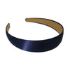 Where on Earth School Hairband Satin 2.5cm Navy Blue