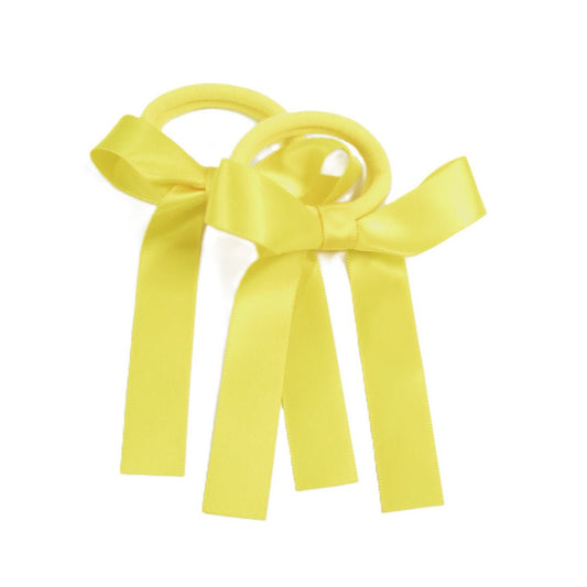 Where On Earth Satin Pony Bow Yellow - Price Attack