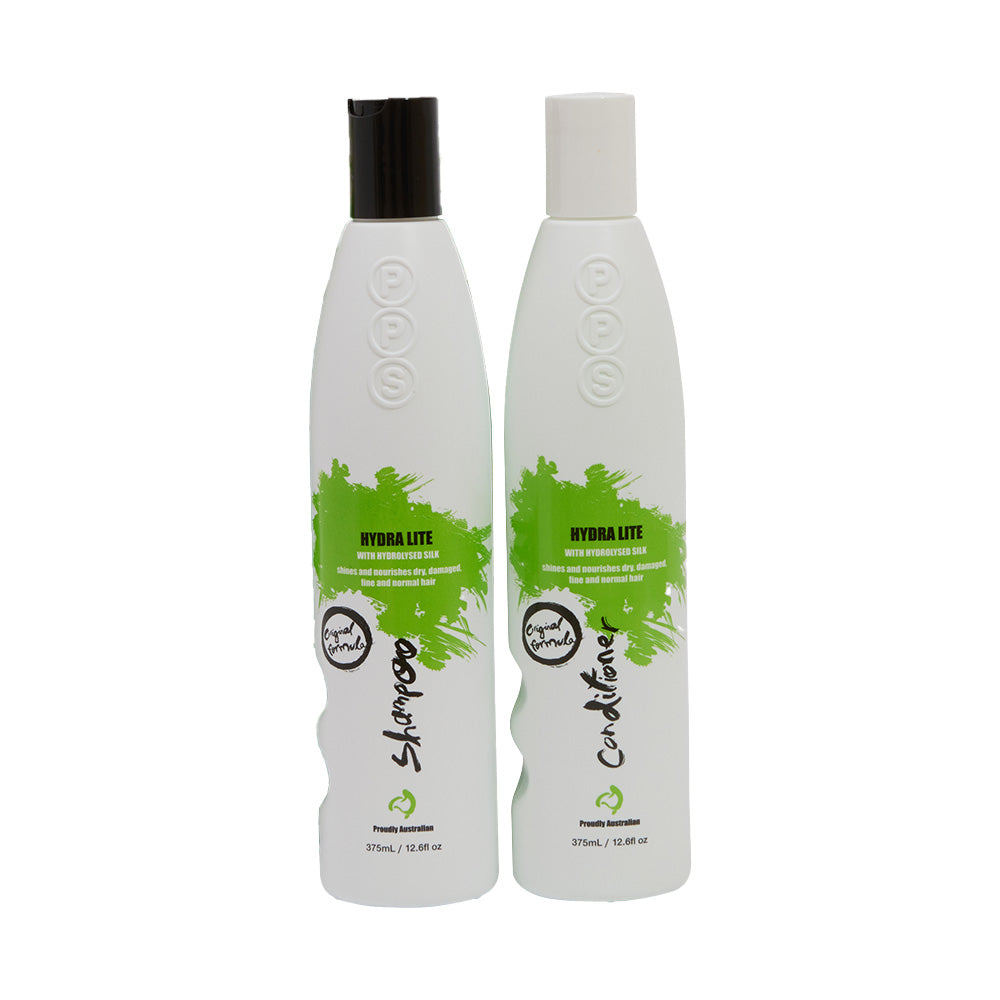 PPS Hydra Lite Shampoo & Conditioner 375ml Duo Pack Contents