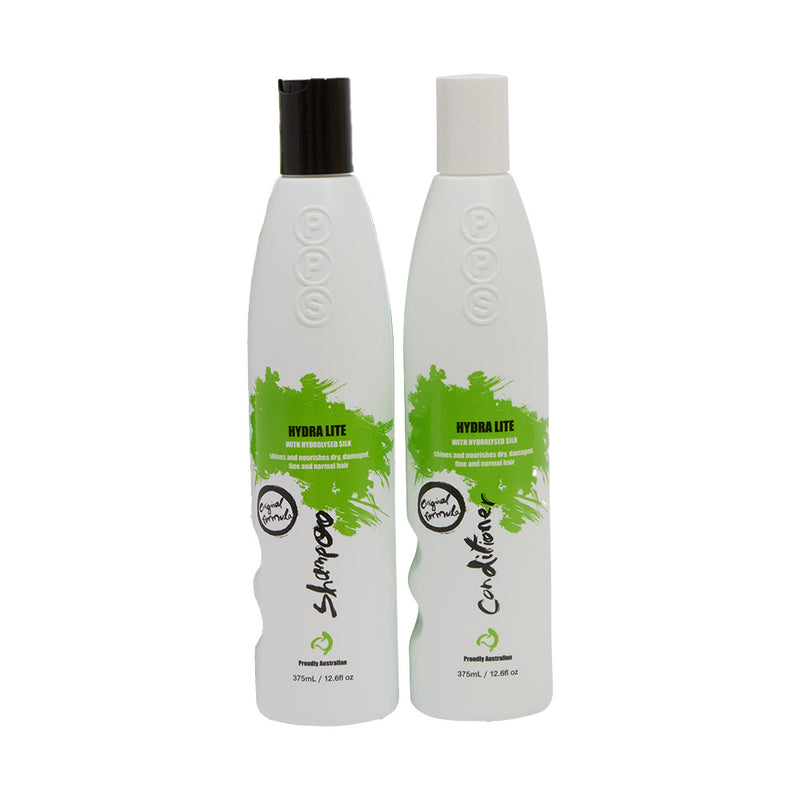 PPS Hydra Lite Shampoo & Conditioner 375ml Duo Pack Contents