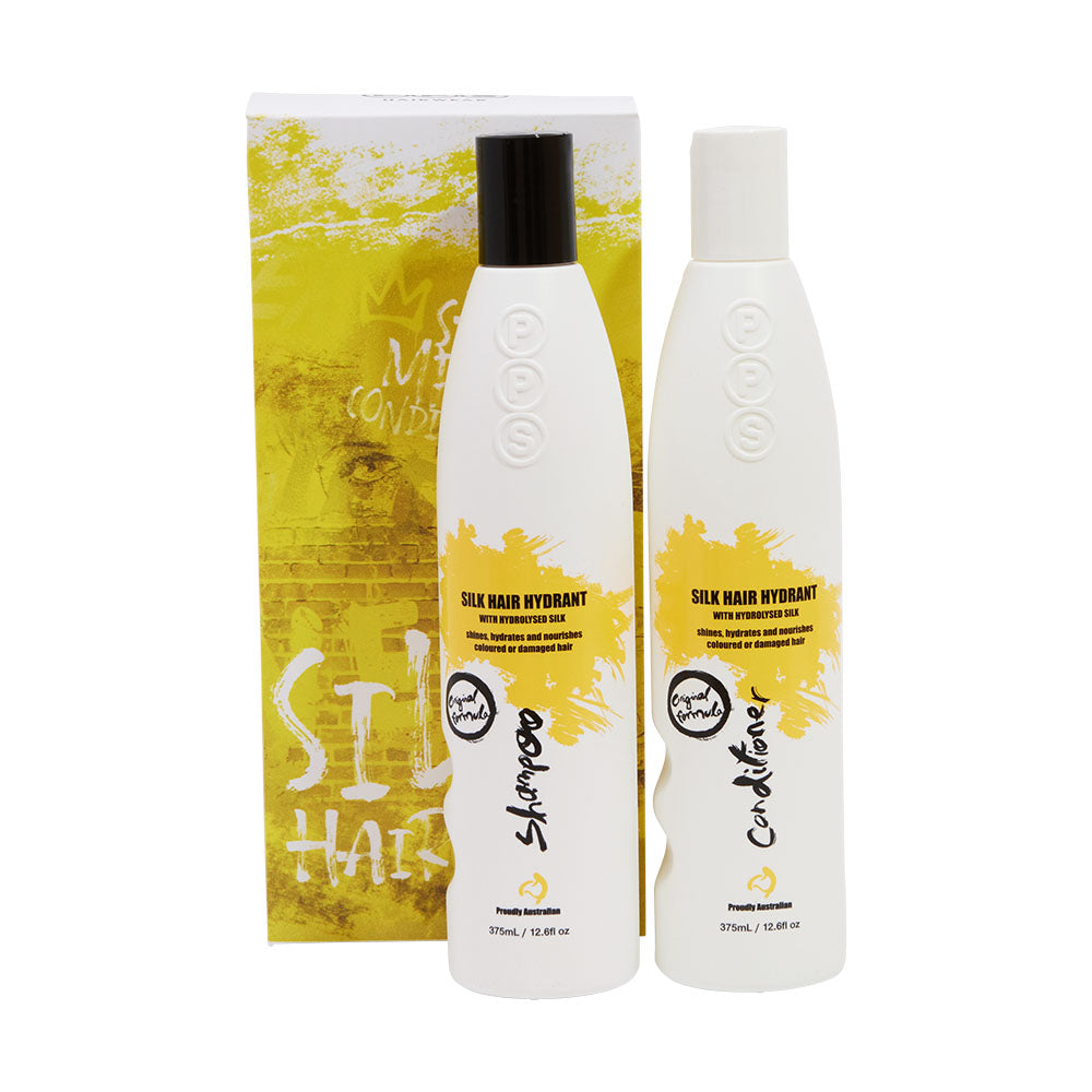 PPS Silk Hair Hydrant Shampoo & Conditioner 375ml Duo Pack